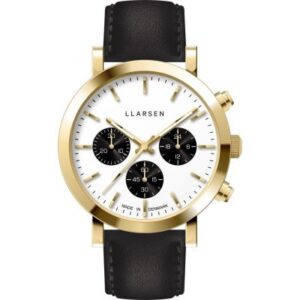 LLARSEN NoA Gold watch and leather