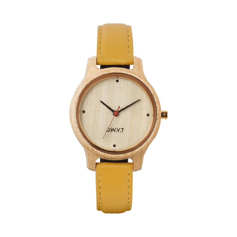 DWYT Montre Aquila Jaune Moutarde