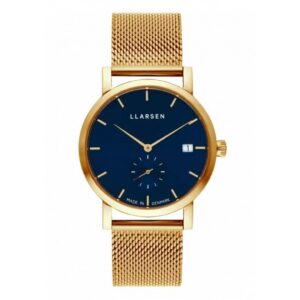 LLARSEN HELENA Gold Watch Dark Blue