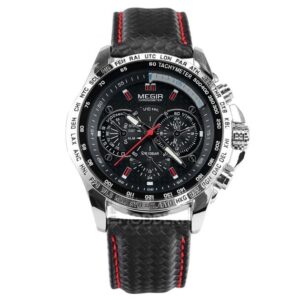 MEGIR Chronograf Sportsur M1010 Black